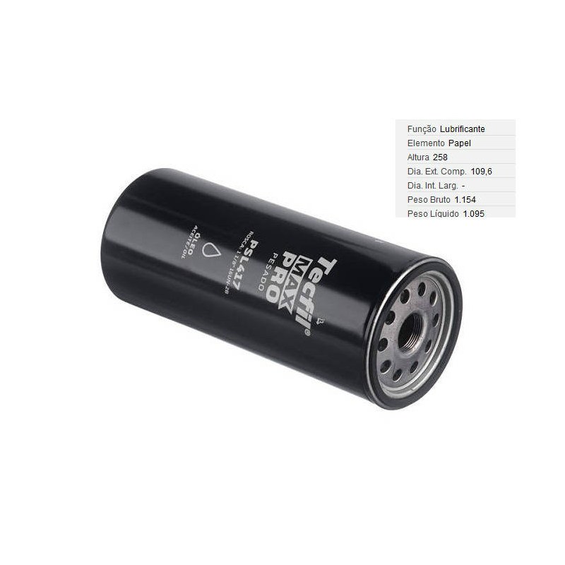 FILTRO LUBRIF /OLEO - TECFIL - PSL417