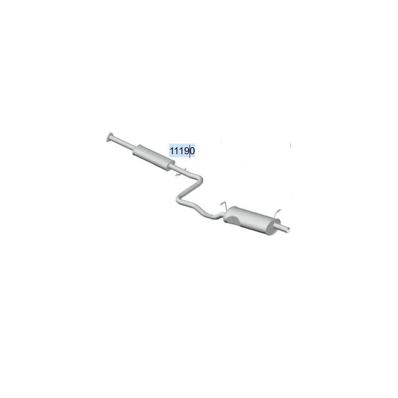 ESCAPAMENTO CONJUNTO TRASEIRO - TUPER - 11190