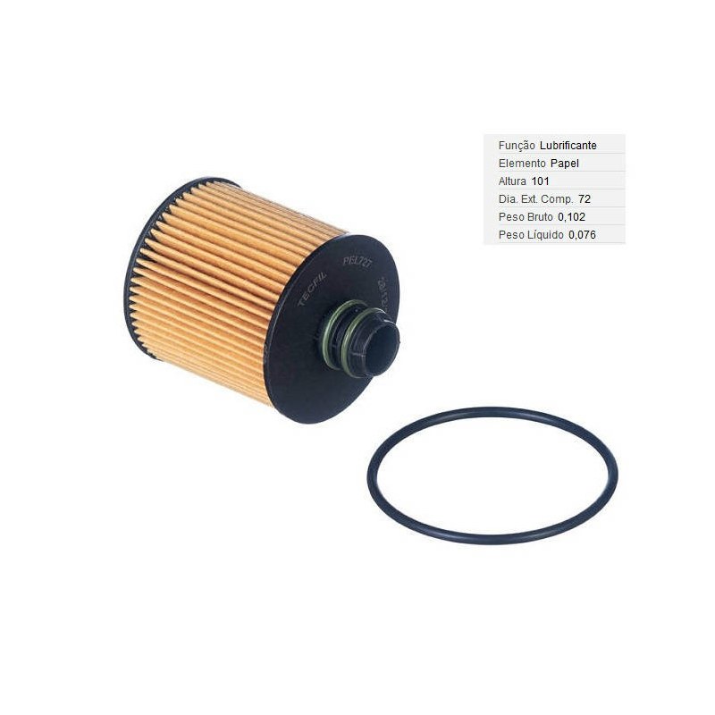 FILTRO LUBRIF /OLEO - TECFIL - PEL727