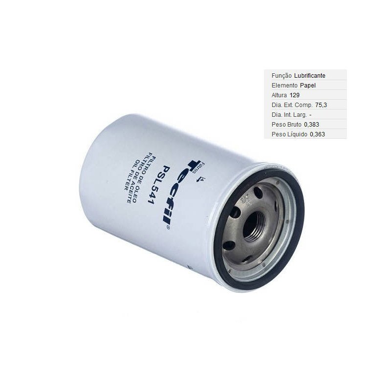 FILTRO LUBRIF /OLEO - TECFIL - PSL541
