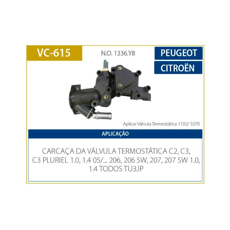 CARCACA VALVULA TERMOSTATICA - VALCLEI - VC615