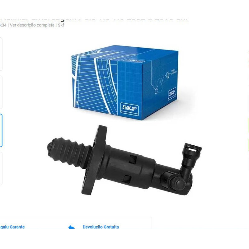 CILINDRO EMBREAGEM (AUXILIAR) - SKF - VKCH4748