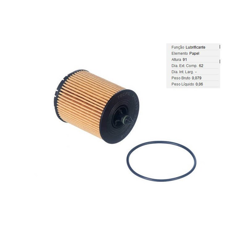 FILTRO LUBRIF /OLEO - MAHLE - OX974D