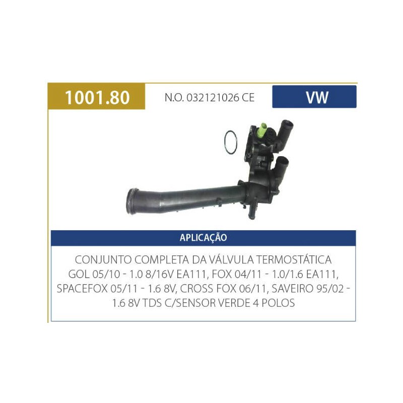 CARCACA VALVULA TERMOSTATICA - VALCLEI - PK1001.80    4 PINOS