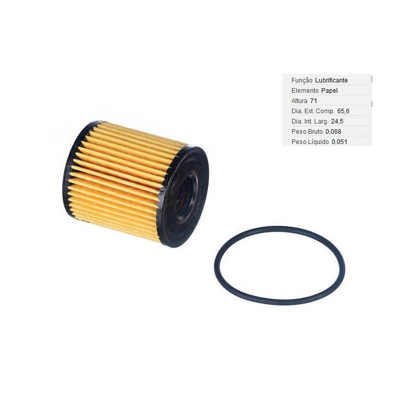 FILTRO LUBRIF /OLEO - AUTHOMIX - FOL0108