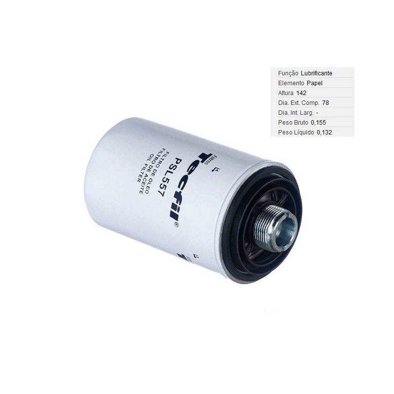 FILTRO LUBRIF /OLEO - TECFIL - PSL557