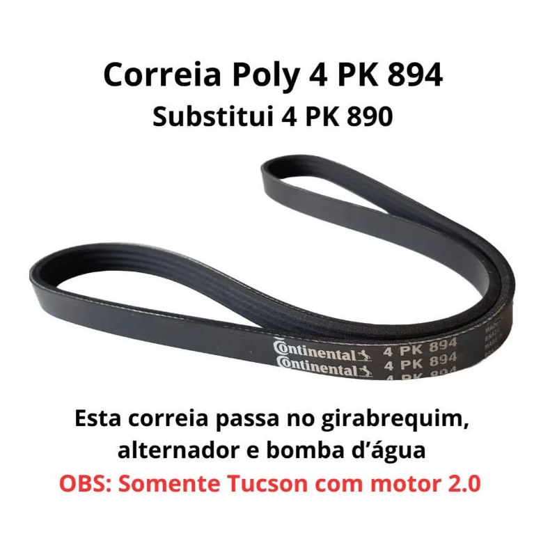 CORREIA 4PK0890 - DAYCO - 4PK890