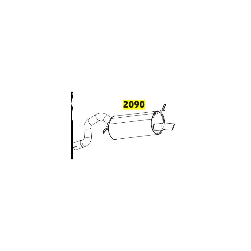 ESCAPAMENTO TRASEIRO - PIONEIRO - 2090
